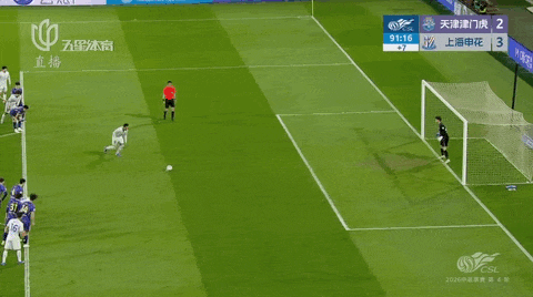 上海申花客场两度落后逆转天津津门虎 点球绝杀