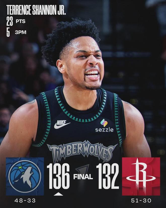 火箭末节崩盘阿门砍41分 掘金湖人锁定西部前四